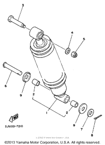 BW350T Амортизаторы задние