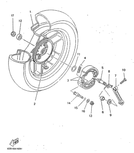 YP125R Переднее колесо
