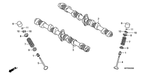 CB1300 (ABS) Распред вал / клапана