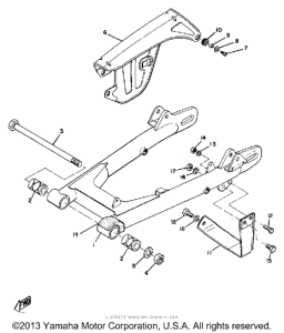 AT1M Rear arm & chain case