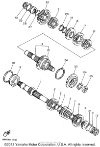 XJ600SGC Трансмиссия