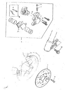 CW50RSP Front brake. caliper