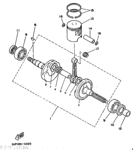 CH80 Коленчатый вал и поршни