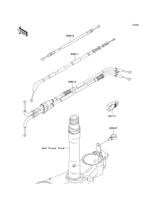 ZX1000 Тросы управления