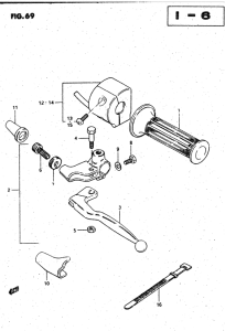 GSX750 Left handle switch