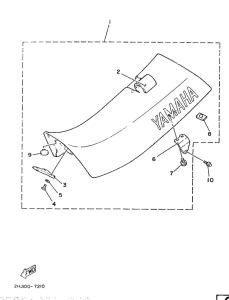 YZ490 Сиденье