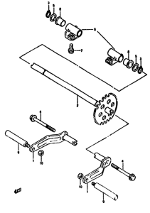 AH50 Brake pedal assy