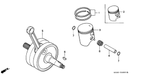 CR250R Crankshaft / piston
