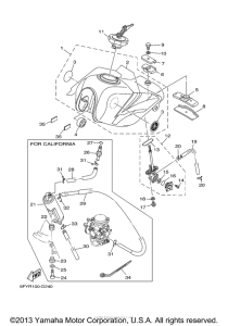 TW200T1 Топливный бак