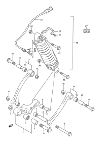 GSX750 Втулки заднего рычага