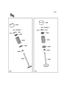EX650 Клапана