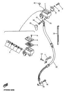 TZR50 Bomba de freno delantero