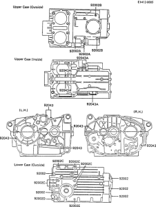 EX305 Болты крепления картера