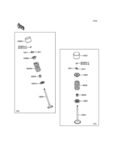 ZX600 Клапана