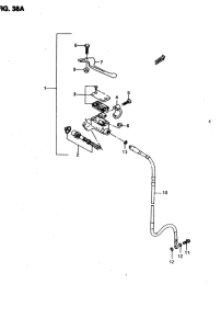 RMX50 Передний тормозной цилиндр