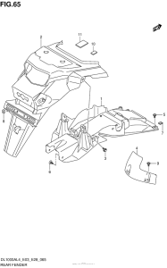DL1000 (ABS) Задний бампер