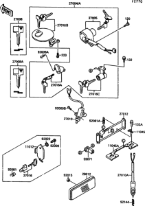 VN1500 Замок зажигания