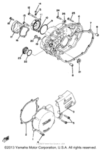 XT500D Боковые крышки