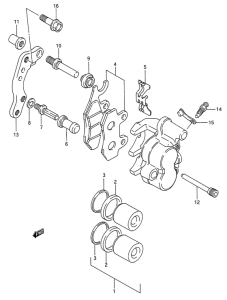 RMX250 Передний суппорт