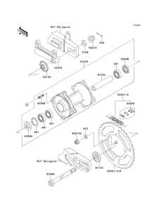  Заднее колесо и цепь