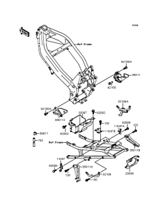 ZX250 Короб для АКБ