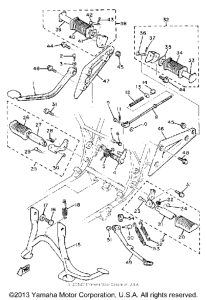 XJ550RH Подножки