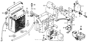 CB750 Battery + regulator