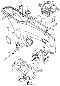CT70 Frame + crankcase protector