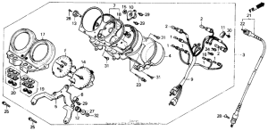 CB400F Приборы