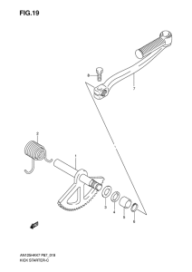 AN125 Ножной стартер