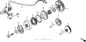 RVF750 Муфта стартера