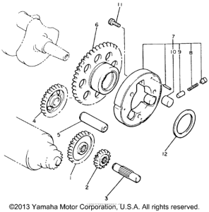 XVZ12TDK Муфта стартера