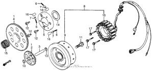 CX650 Alternator + starter clutch