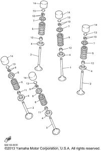 YZ426FN Клапана