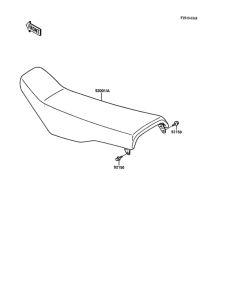 KX125 Сиденье