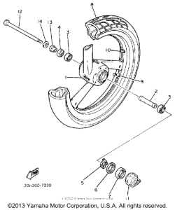 FZR1000U Переднее колесо