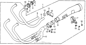 CB750 Глушитель
