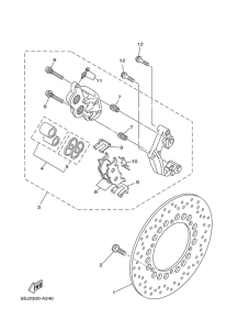 YP250 Передний тормоз