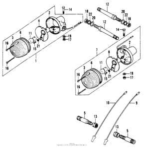 XL100 Задний фонарь