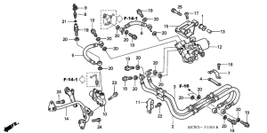 VFR800 (ABS) Задние тормозные трубки