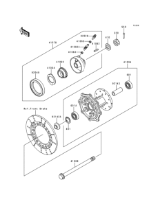 KMX125 Переднее колесо