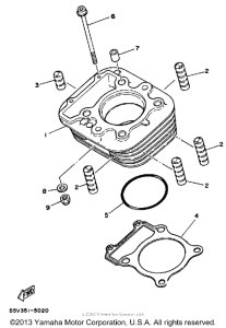 XT350NC (CA ED.) Цилиндры