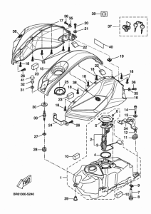 YZF-R125A Топливный бак