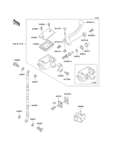 KX100 Главный тормозной цилиндр