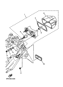 TDM900 Taillight unit ass`y