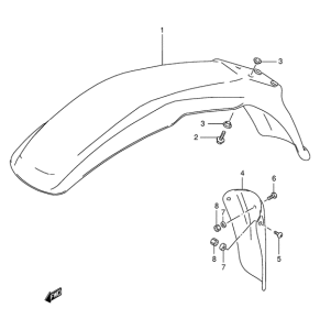 DR125 Переднее крыло