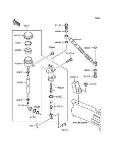 ZR250 Задний торм цилиндр