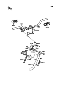 KH125 Подножки
