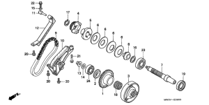 CB750F Муфта стартера