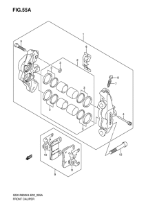 GSX-R600U2 Передний суппорт